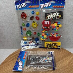 vintage M&M stickers lot 90s EK Success sealed candy advertising Sealed New